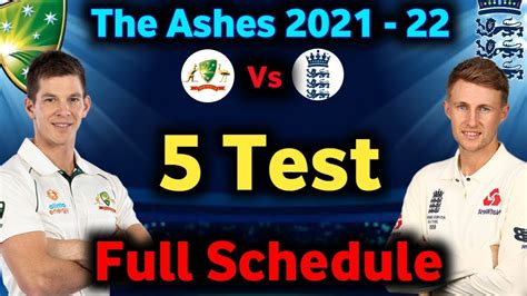 england vs australia ashes test series 2021